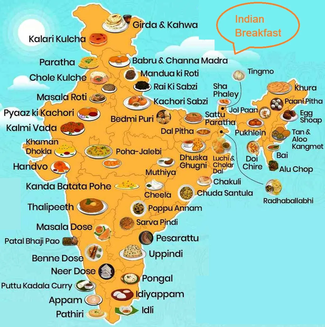 Breakfast-Map-of-India