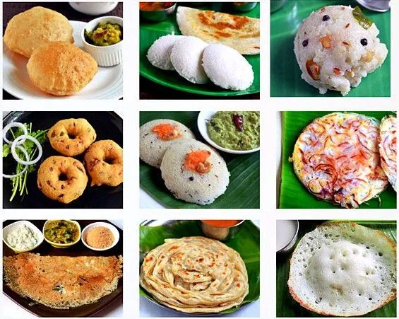 Indian Breakfast Weekly Plan South Indian Breakfast